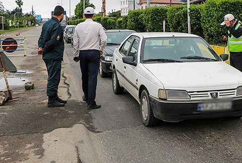 روزانه ۵۰۰ خودرو متخلف محدودیت‌های کرونایی در استان فارس جریمه می‌شوند