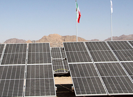 نیروگاه خورشیدی نی‌ریز فارس به بهره‌برداری رسید