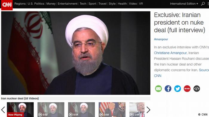 روحانی در گفت‌وگو با سی‌ان‌ان: در صورت خروج آمریکا از برجام برای هر وضعیتی آماده‌ایم
