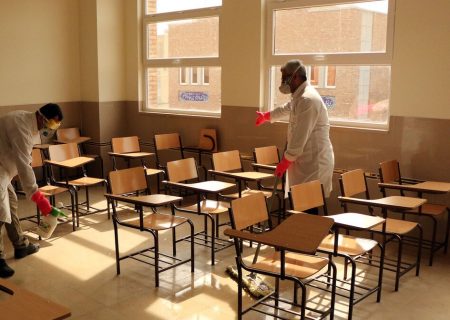 ضدعفونی مدارس فارس برای بازگشایی از ۲۷ اردیبهشت