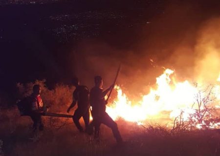 آتش‌سوزی در ارتفاعات شاپورجان شیراز