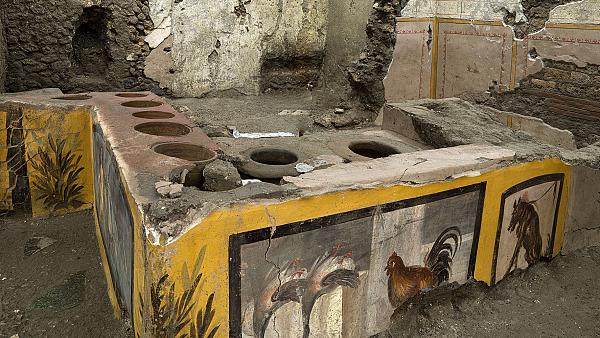 یک «فست‌فود» خیابانی دو هزار ساله در ویرانه‌های پمپئی کشف شد