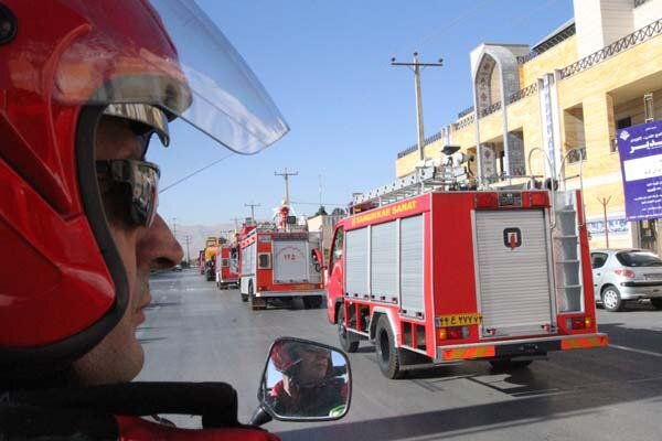 آیین تجلیل از آتش نشانان برتر در شیراز برگزار شد