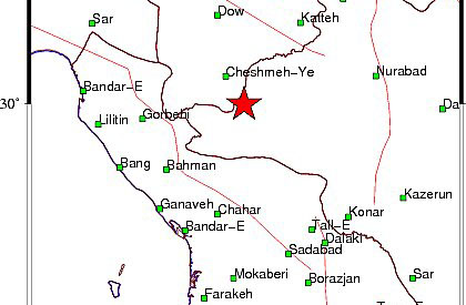 زمین‌لرزه ۵ ریشتری در محدوده استان فارس و کهگیلویه و بویراحمد