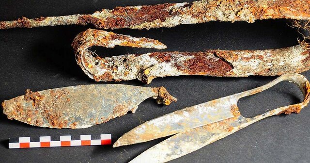 کشف قیچی‌های ۲۳۰۰ساله در آلمان