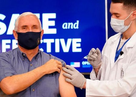 تزریق واکسن کرونا به معاون رئیس ‌جمهوری آمریکا