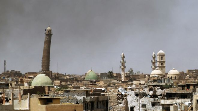 داعش مسجد جامع تاریخی موصل را منفجر کرد
