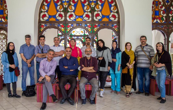 بازدید هنرمندان و دانشجویان از اماکن تاریخی